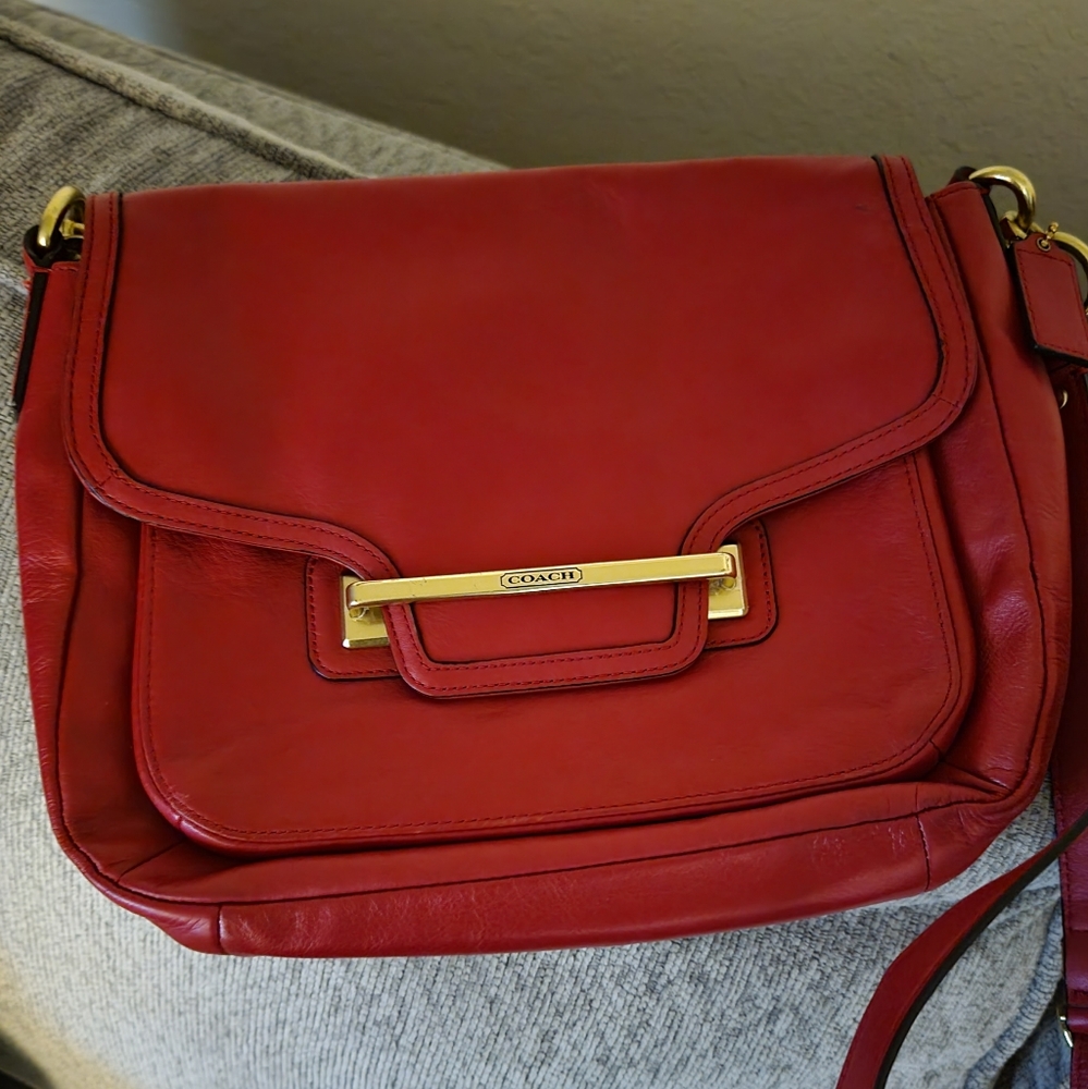 Leather Authentic Coach Crossbody/Shoulder bag